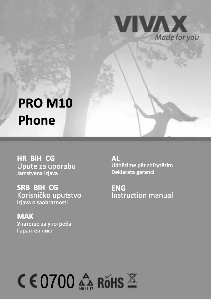 Page n°1 - Manuel utilisateur Vivax Pro M10