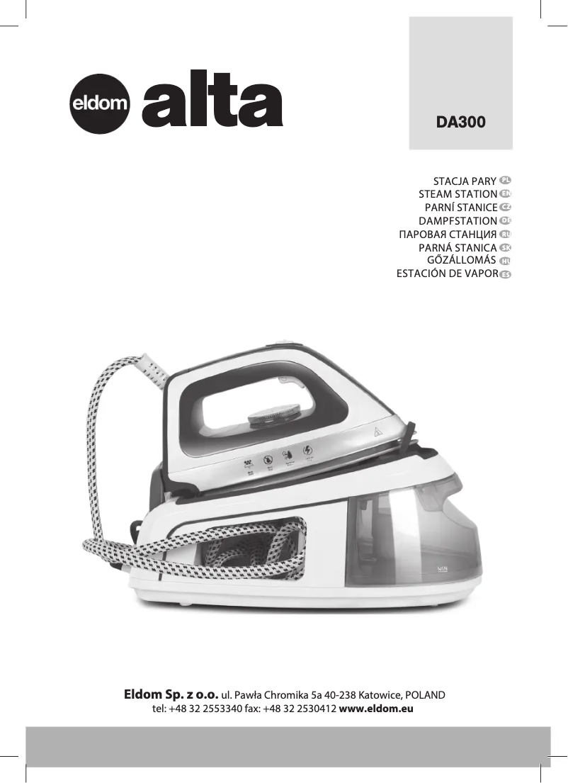 Image de la première page du manuel de l'appareil ALTA DA300