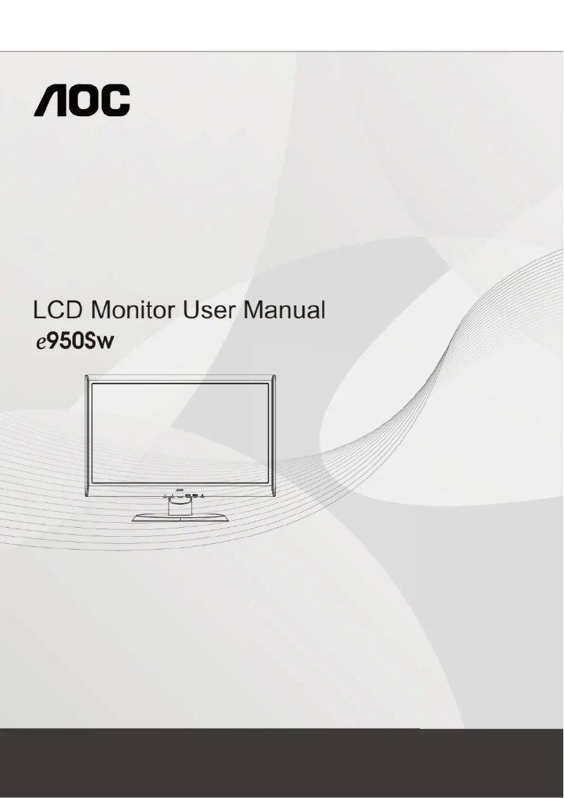 Page n°1 - Manuel utilisateur AOC e950Sw