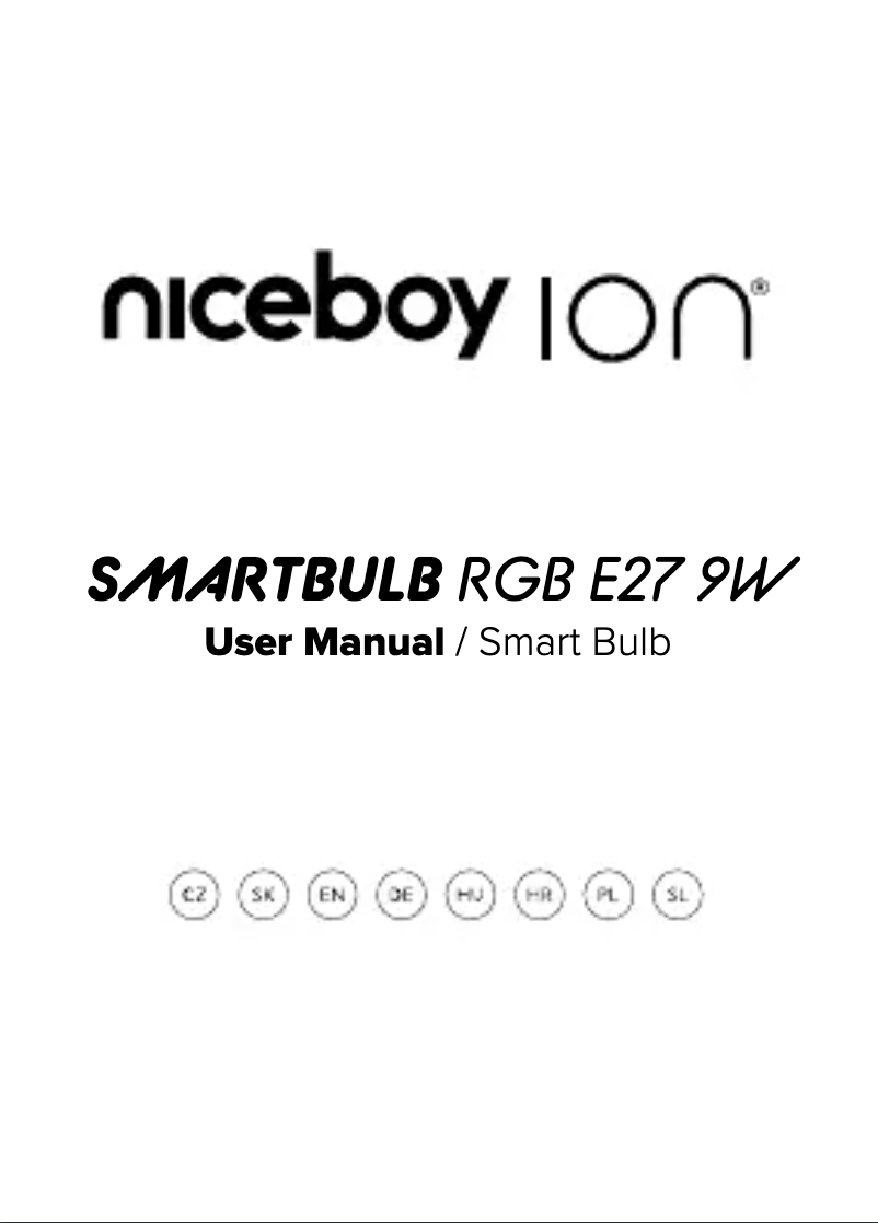 Page n°1 - Manuel utilisateur Niceboy ION SmartBulb RGB E27 9W