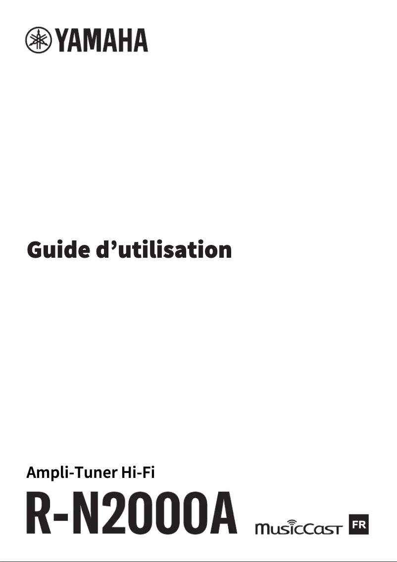 Image de la première page du manuel de l'appareil R-N2000A