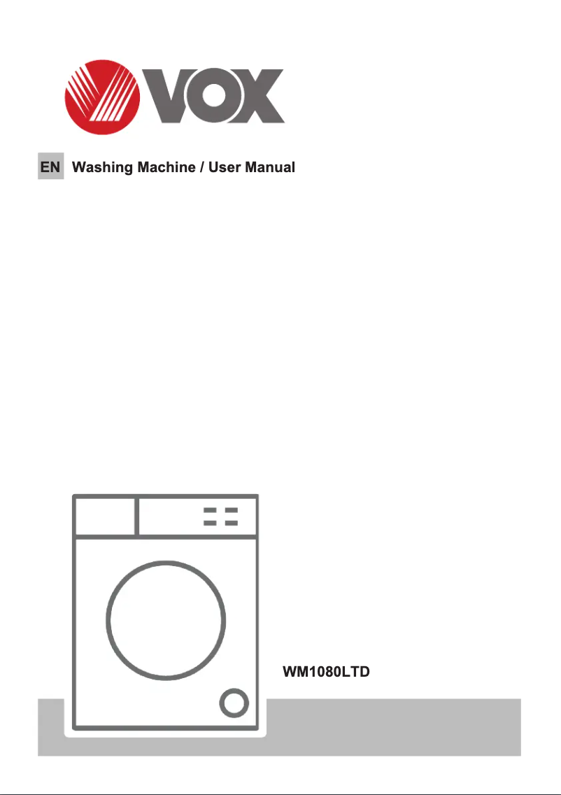 Page 1 de la notice Manuel utilisateur VOX WM1080-LTD