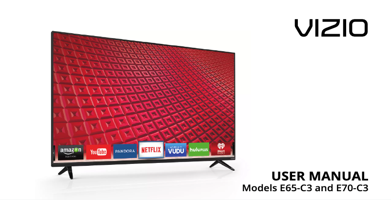 Page n°1 - Manuel utilisateur VIZIO E65-C3