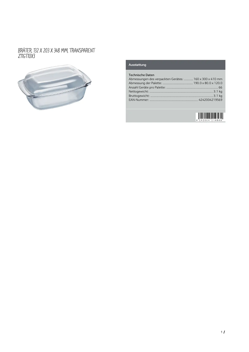 Page 1 de la notice Manuel utilisateur Neff Z11GT10X3