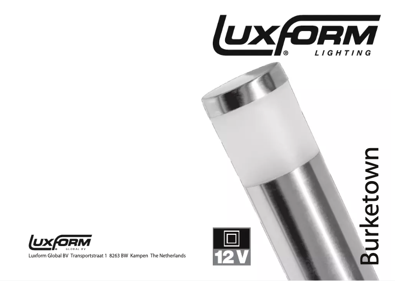 Page n°1 - Manuel utilisateur Luxform Lighting Burketown