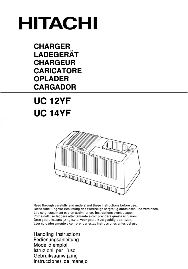 Image de la première page du manuel de l'appareil UC 12YF