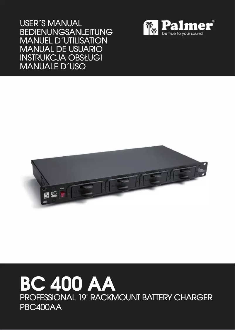 Página 1 del manual Manual de usuario Palmer BC 400 AA