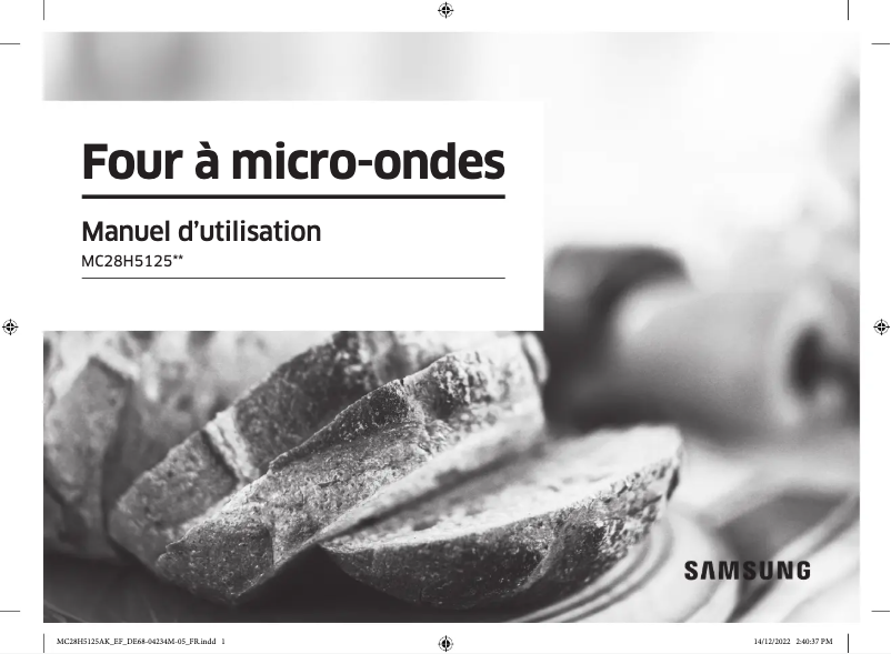 Image de la première page du manuel de l'appareil MC28H5125AW