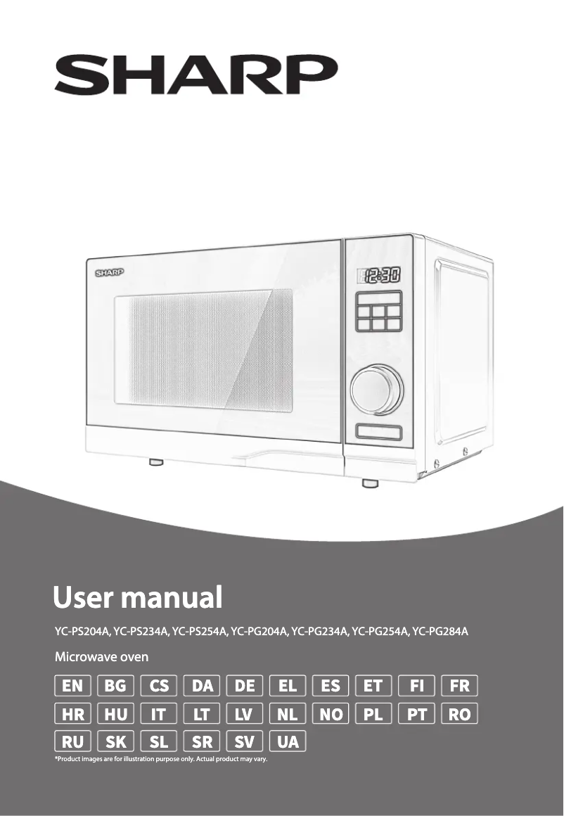 Page n°1 - Manuel utilisateur Sharp YC-PG254AE