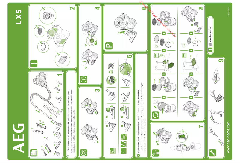 Page 1 de la notice Manuel utilisateur AEG LX5-2-4DB