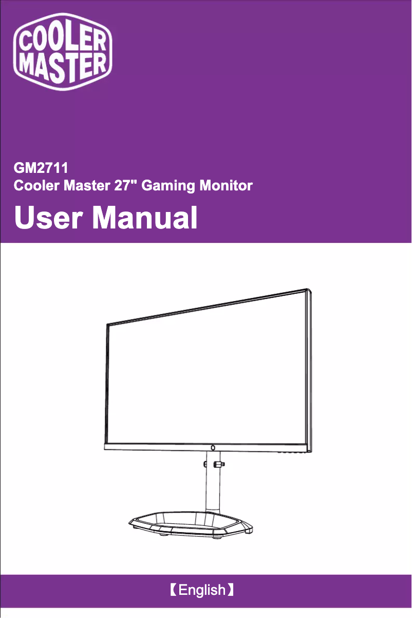 Page n°1 - Manuel utilisateur Cooler Master GM2711