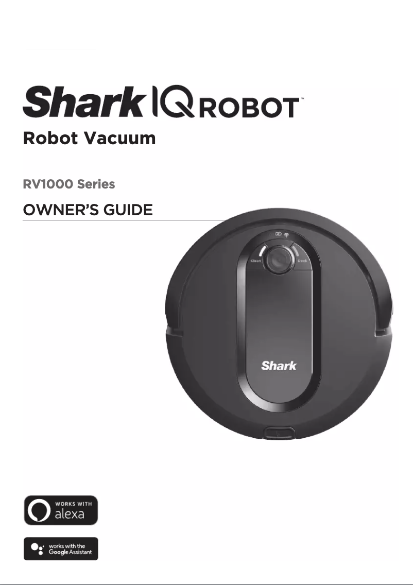Page 1 de la notice Manuel utilisateur Shark IQ Robot RV1001