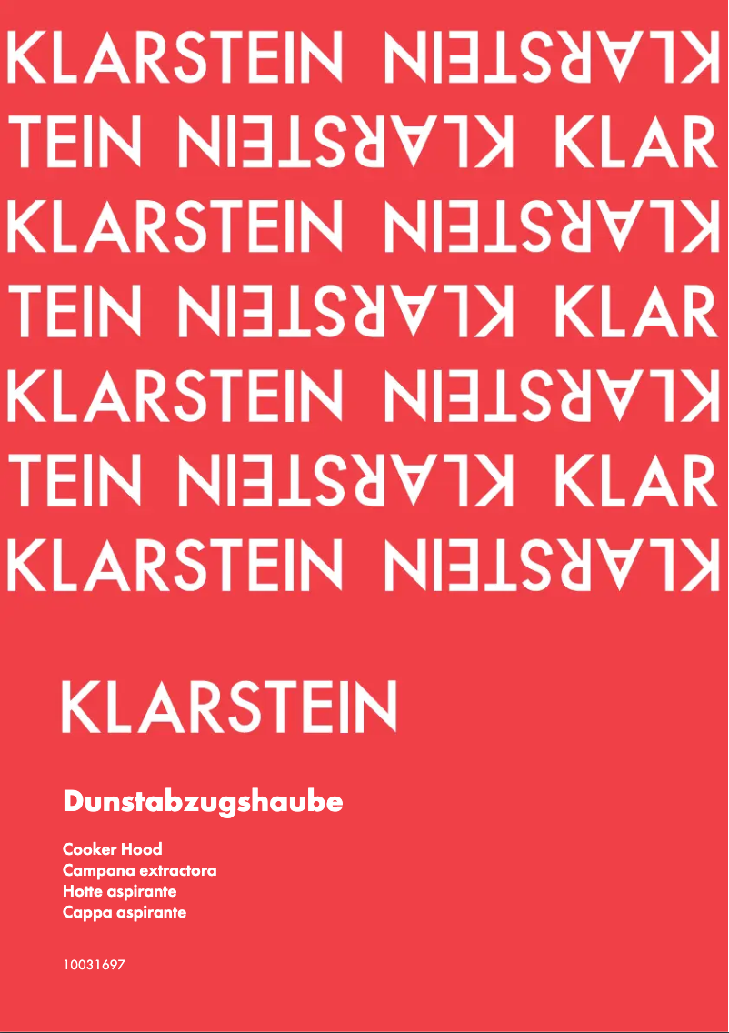 Page 1 de la notice Manuel utilisateur Klarstein 10031697
