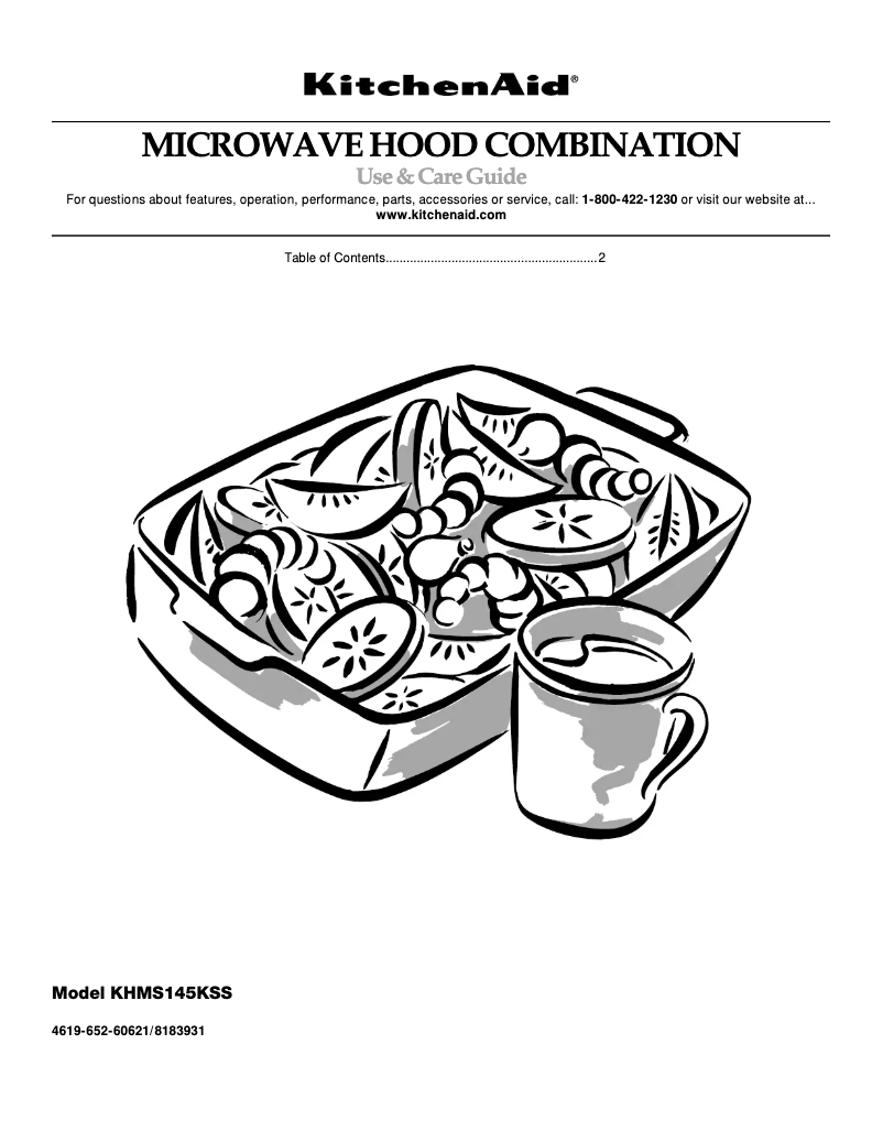Page n°1 - Manuel utilisateur KitchenAid KHMS145KSS0