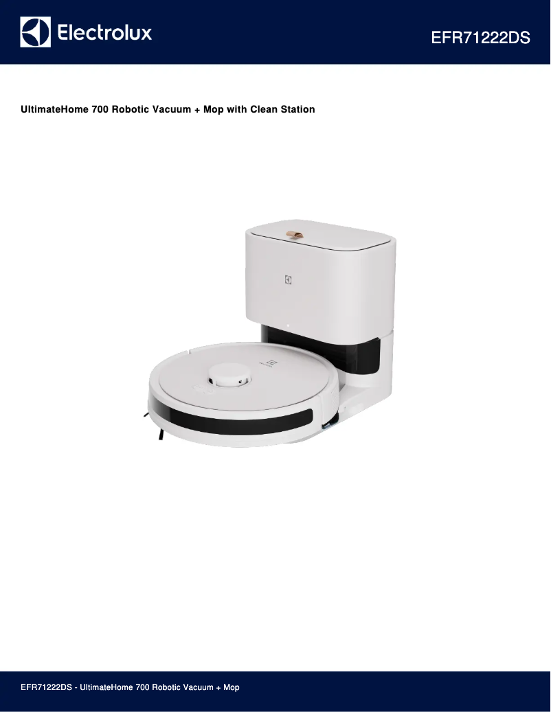 Página 1 del manual Ficha técnica Electrolux UltimateHome 700 EFR71222DS