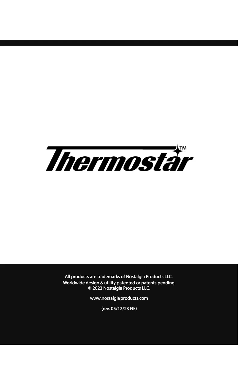Page n°1 - Manuel utilisateur Thermostar TSICENBNSC40SS