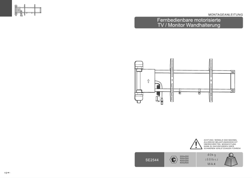 Page n°1 - Manuel utilisateur Ricoo SE2544