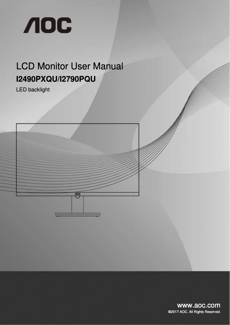 Page 1 de la notice Label énergétique AOC I2790PQU