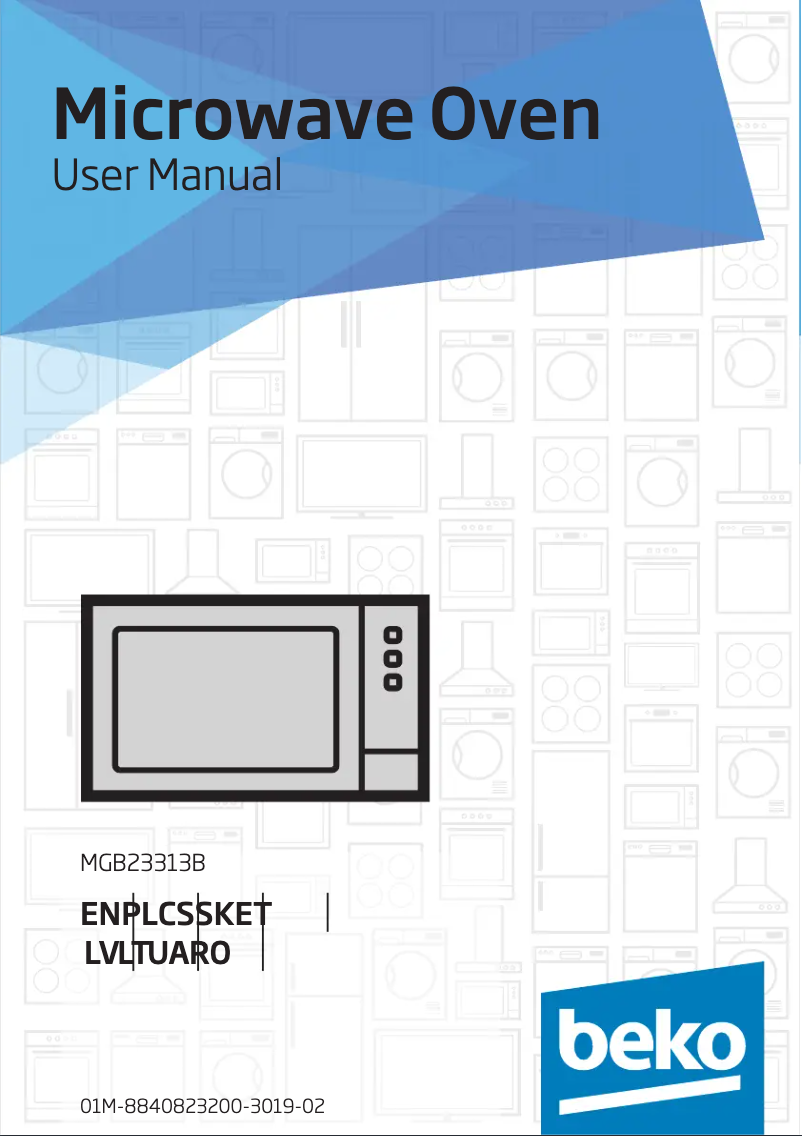 Page n°1 - Manuel utilisateur Beko MGB23313B