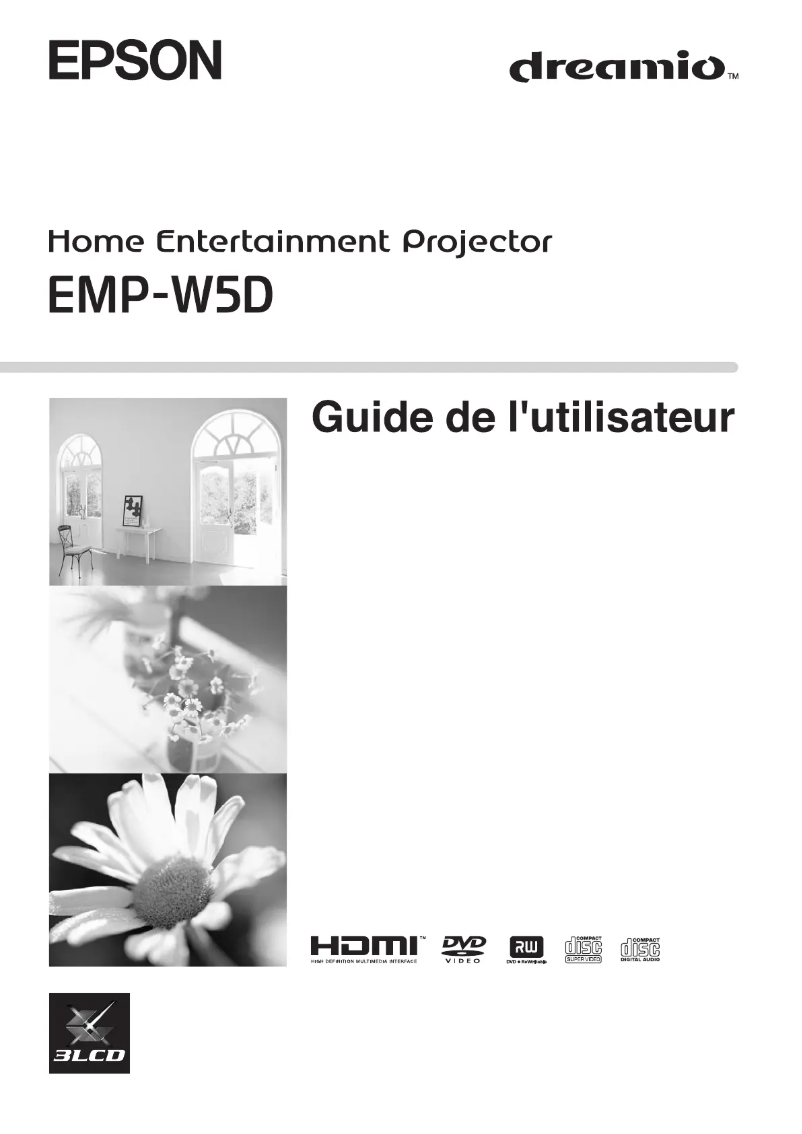 Page 1 of the manual User Manual Epson EMP-W5D