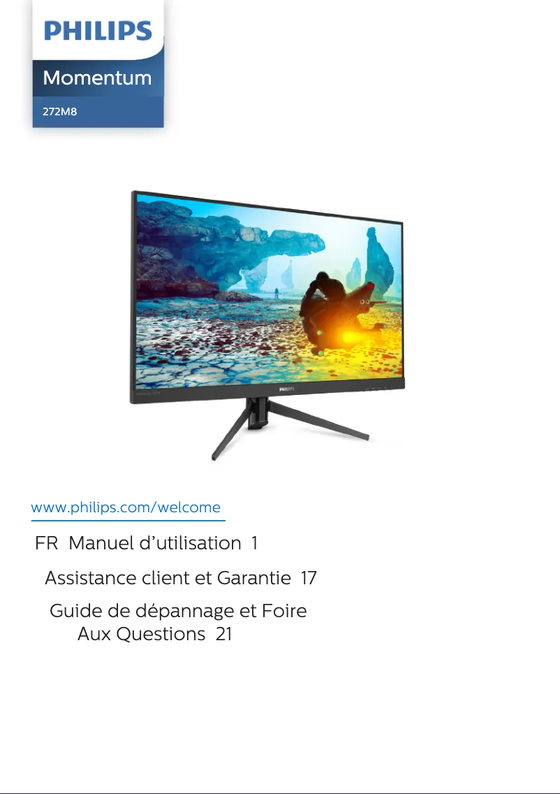 Page n°1 - Manuel utilisateur Philips 272M8