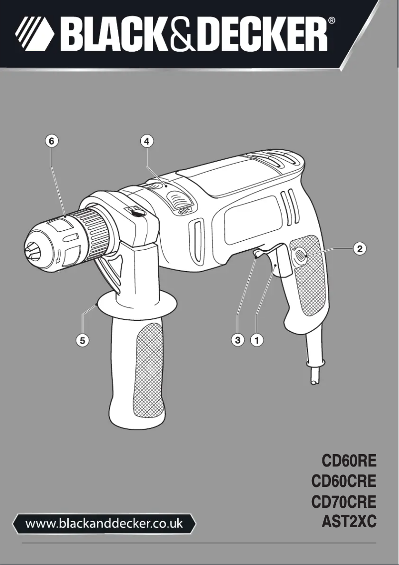 Page n°1 - Manuel utilisateur Black & Decker CD70CRE