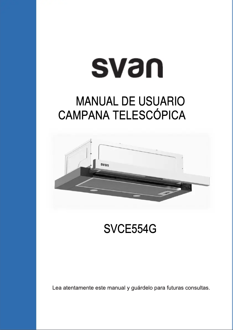 Page 1 de la notice Manuel utilisateur SVAN SVCE554G
