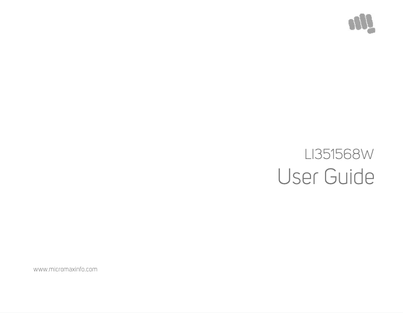Page 1 de la notice Manuel utilisateur Micromax LI351568W Alpha