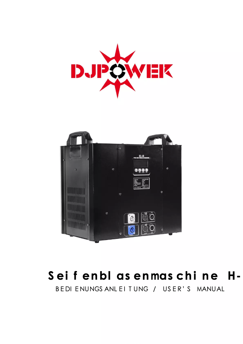 Page 1 de la notice Manuel utilisateur DJ Power H-8