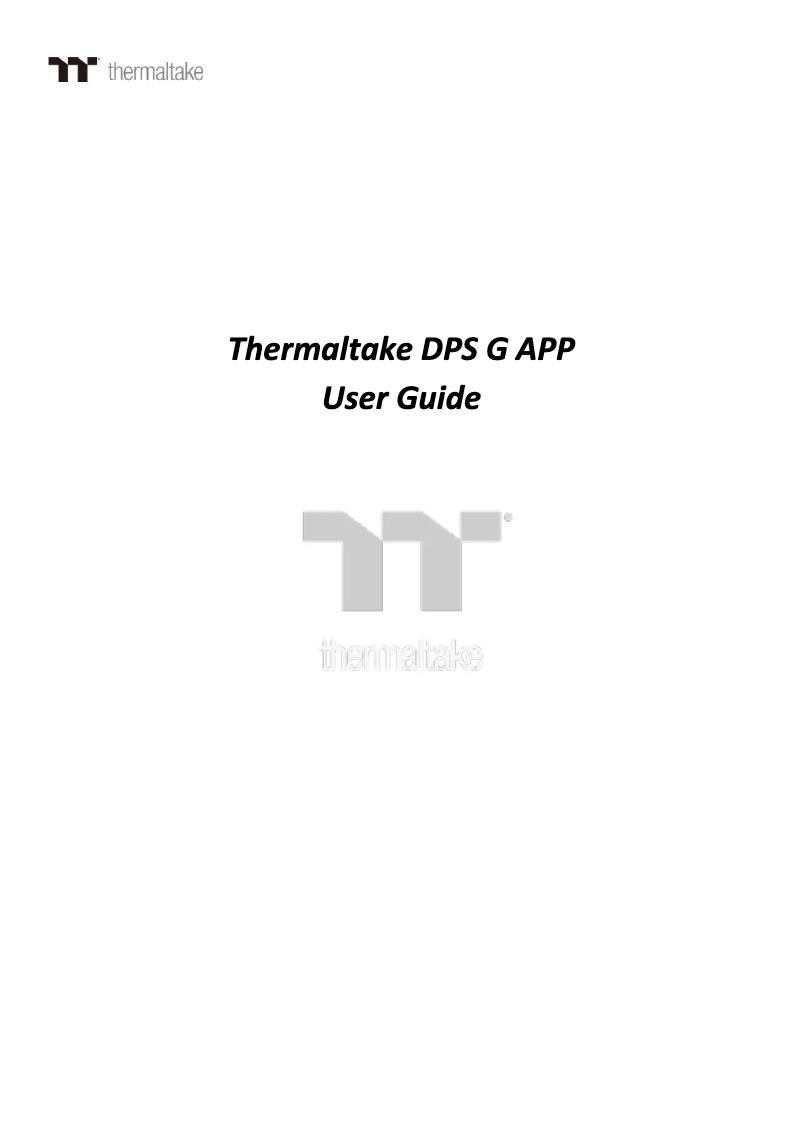 Page 1 de la notice Guide de démarrage rapide Thermaltake Toughpower DPS G