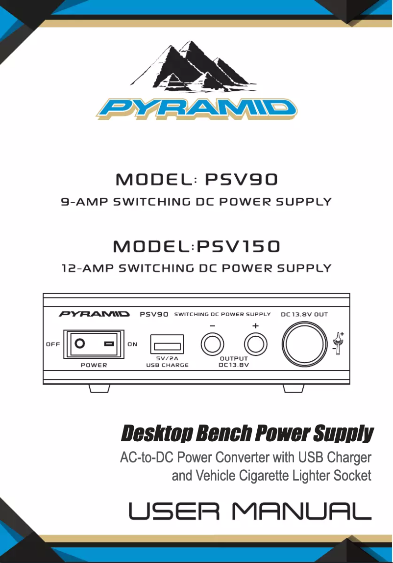 Page n°1 - Manuel utilisateur Pyramid PSV150