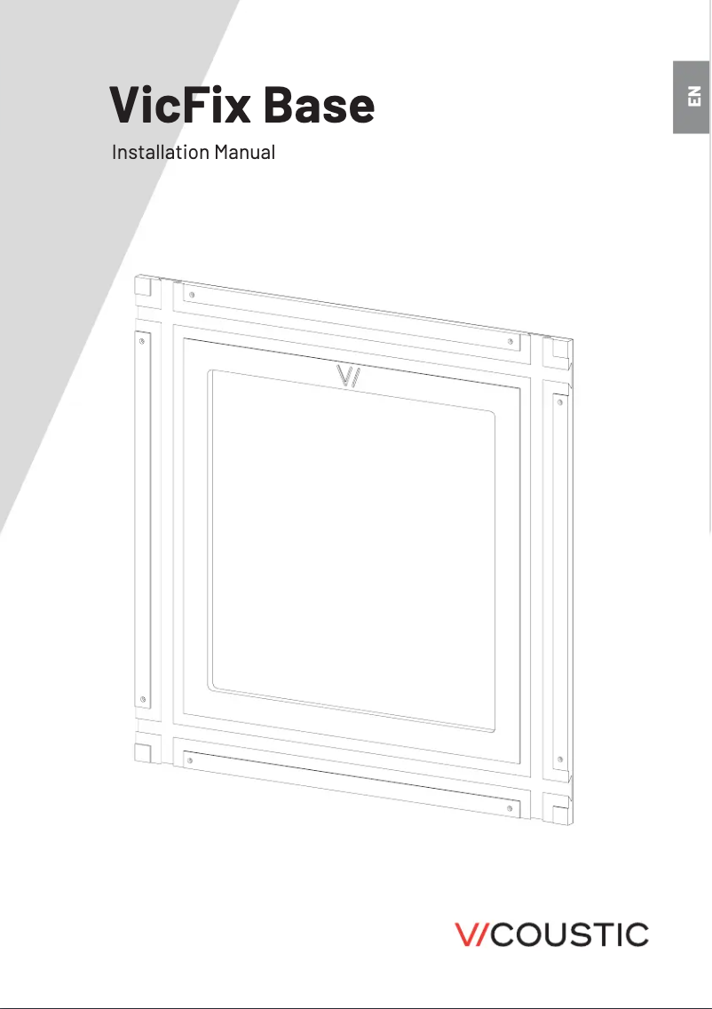 Page 1 de la notice Manuel utilisateur Vicoustic VicFix Base