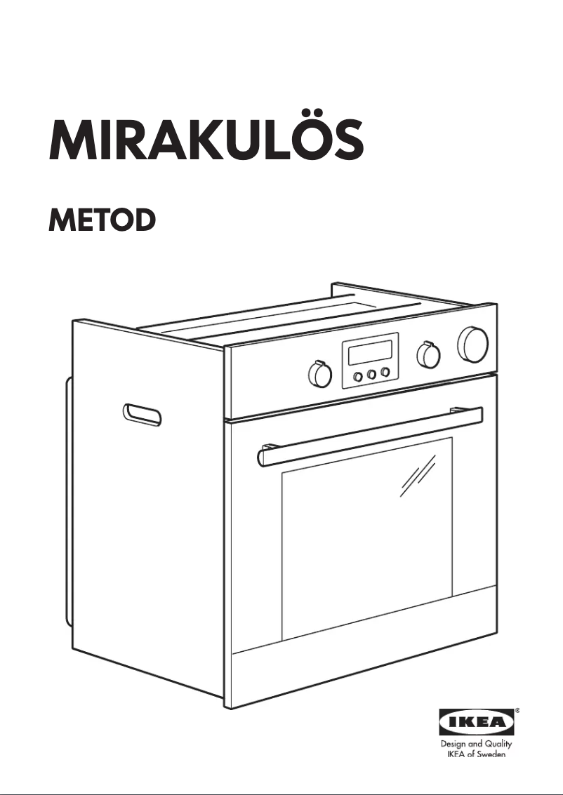 Page 1 de la notice Manuel utilisateur Ikea MIRAKULOS