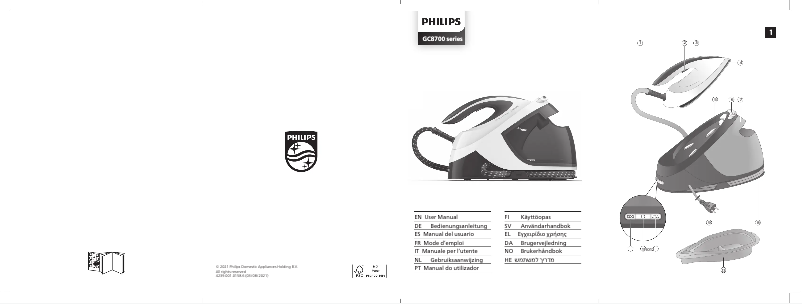 Image de la première page du manuel de l'appareil PerfectCare Performer GC8733
