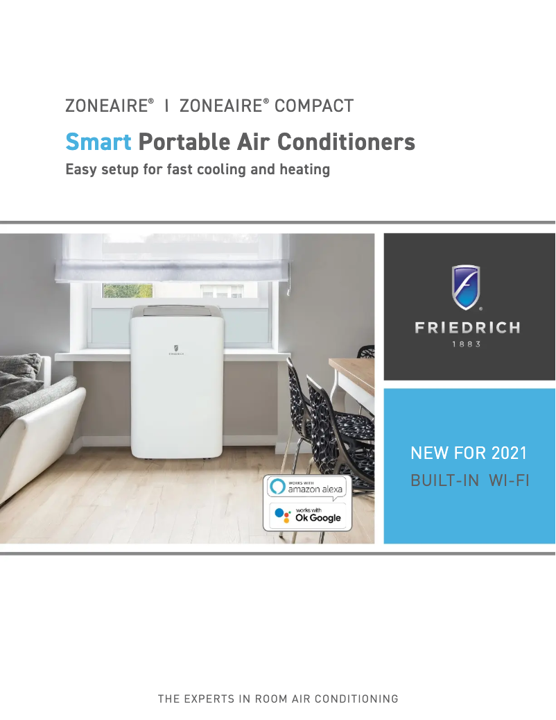 Página 1 del manual Folleto Friedrich ZCP12DB