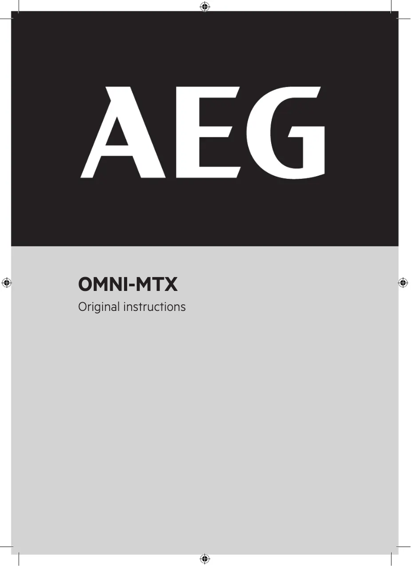Página 1 del manual Manual de usuario AEG OMNI-MTX