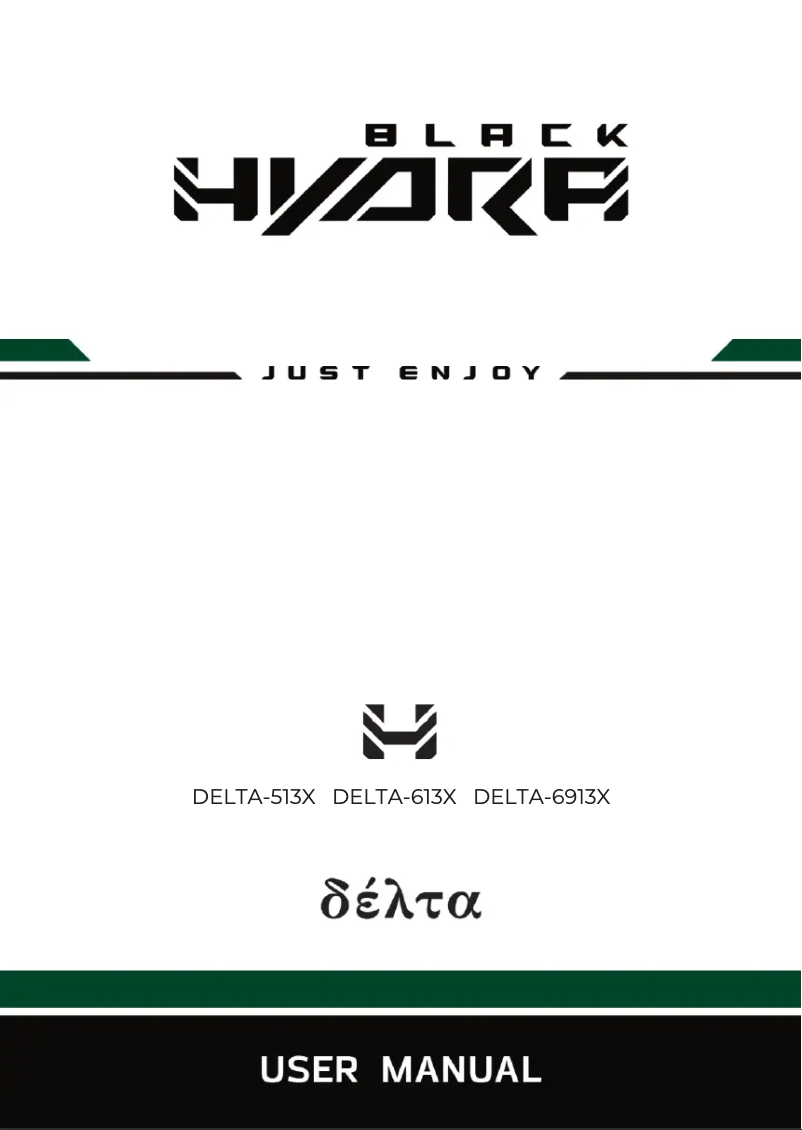 Page n°1 - Manuel utilisateur Black Hydra Delta 513X