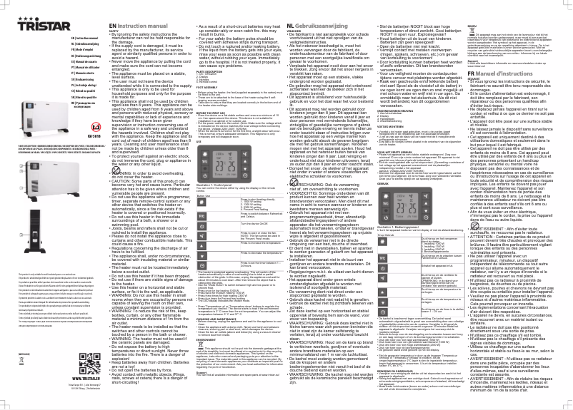 Image de la première page du manuel de l'appareil KA-5818