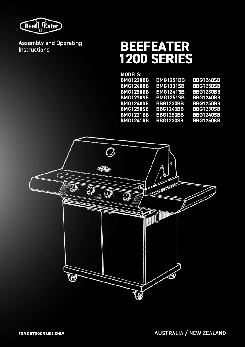 Page 1 de la notice Manuel utilisateur BeefEater BMG1251BB