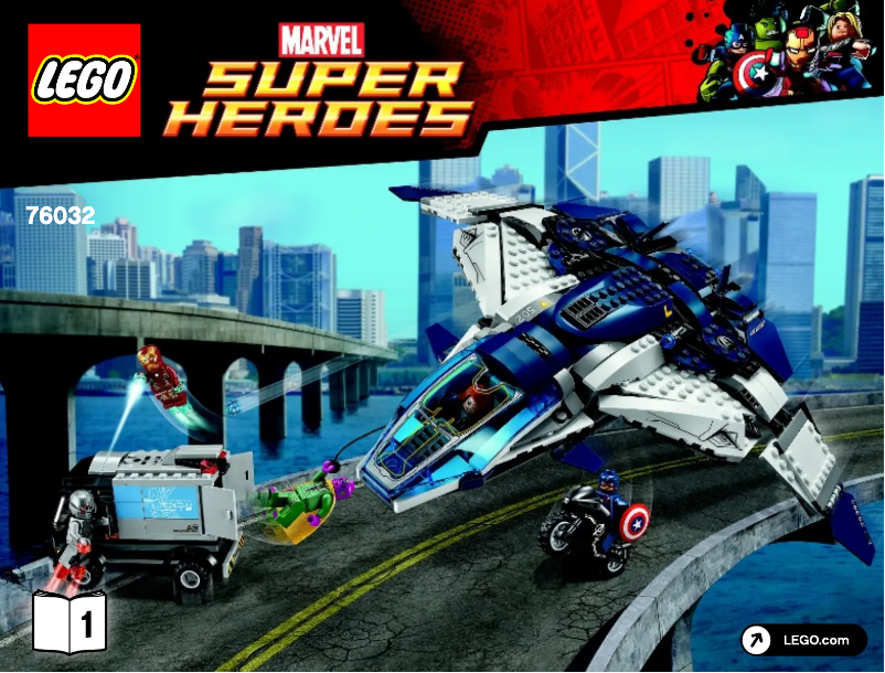 Page 1 de la notice Manuel utilisateur Lego Marvel Super Heroes 76032