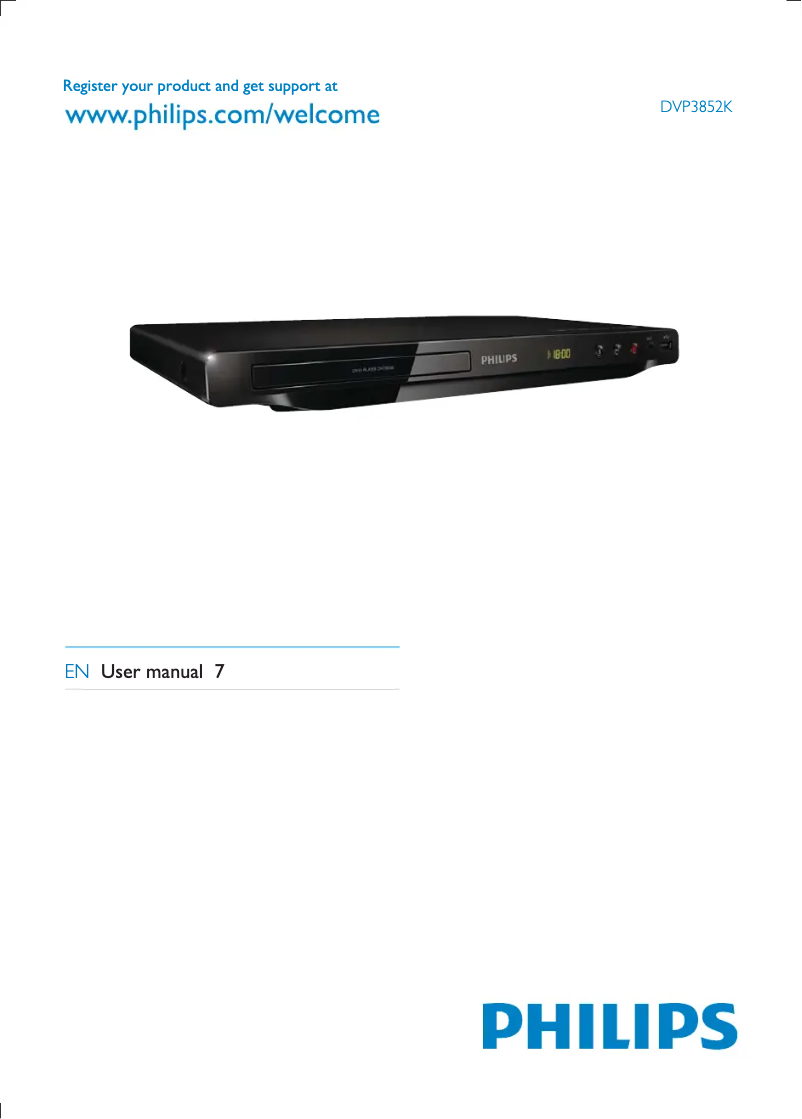 Imagen de la primera página del manual del dispositivo DVP3852K