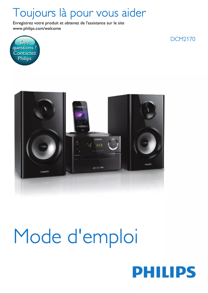 Page n°1 - Manuel utilisateur Philips DCM2170