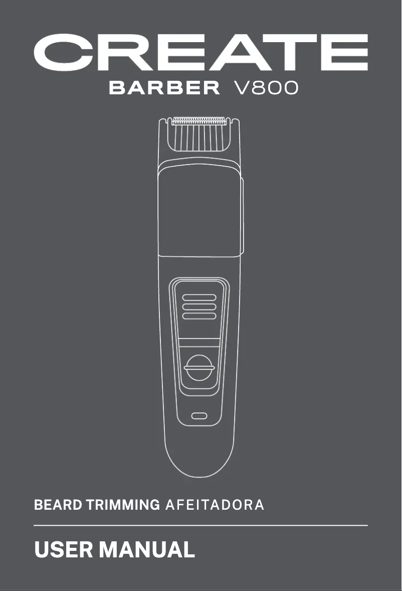 Page 1 de la notice Manuel utilisateur Create BARBER V800 ASPIRE