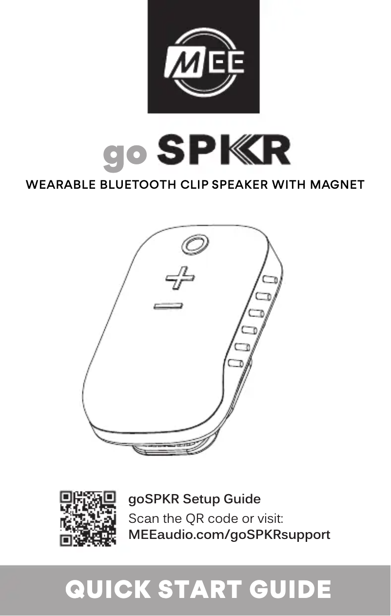 Página 1 del manual Manual de usuario MEE audio goSPKR