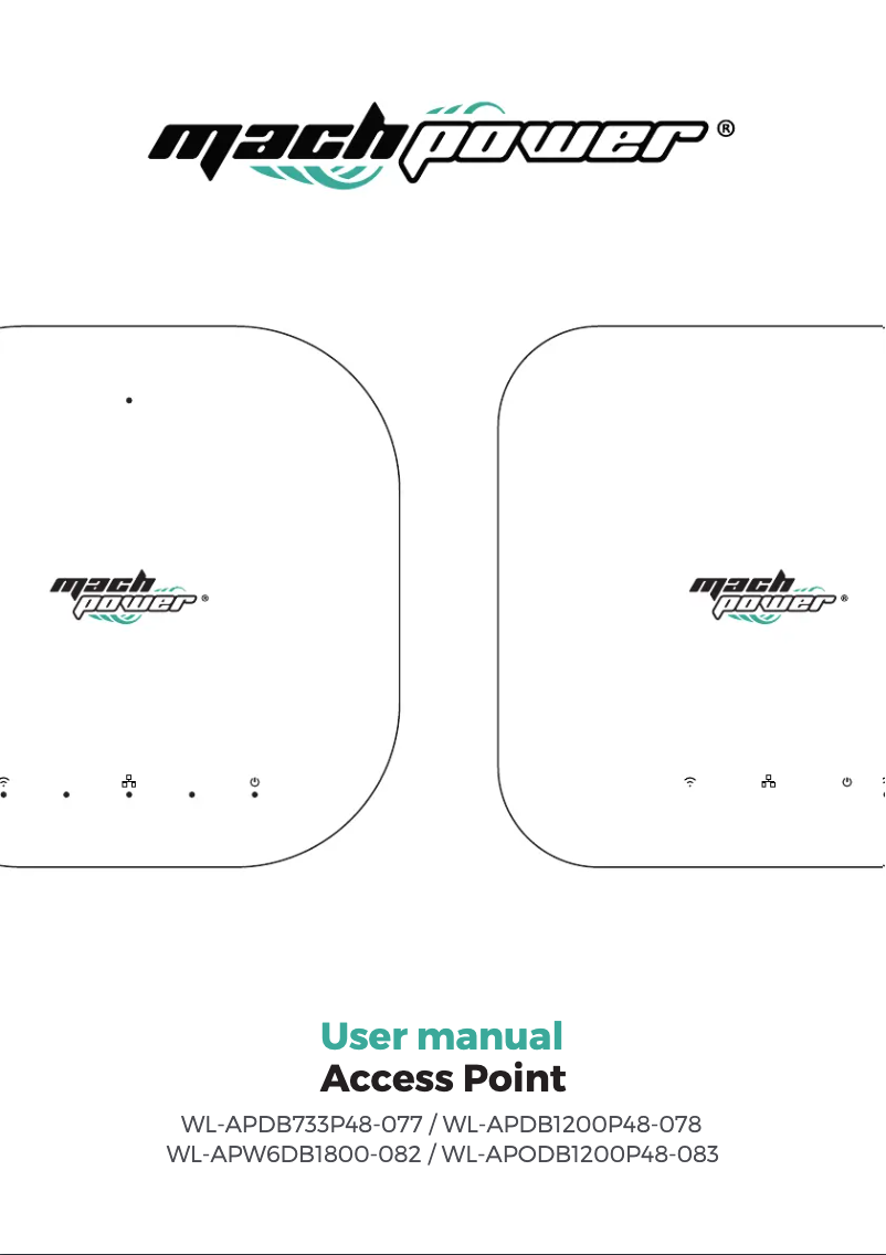 Page 1 de la notice Manuel utilisateur Mach Power WL-APW6DB1800-082