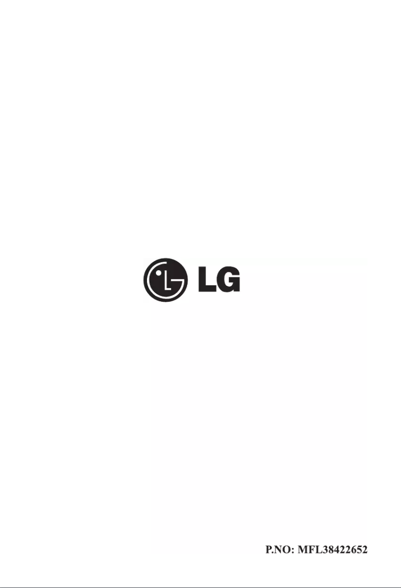 Page 1 of the manual User Manual LG GC-249S