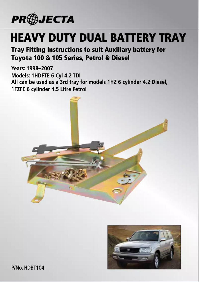 Page 1 de la notice Manuel utilisateur Projecta HDBT104