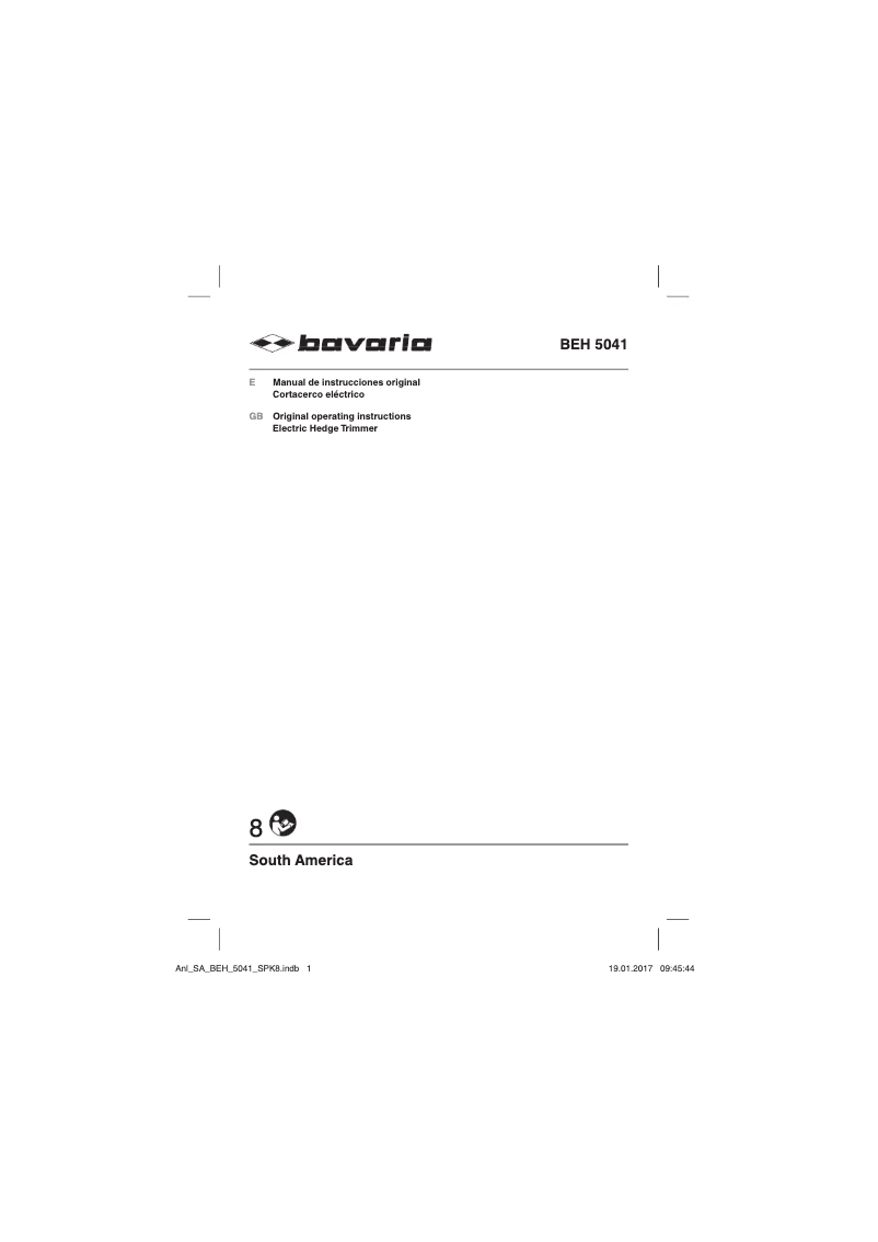 Page n°1 - Manuel utilisateur Bavaria BEH 5041