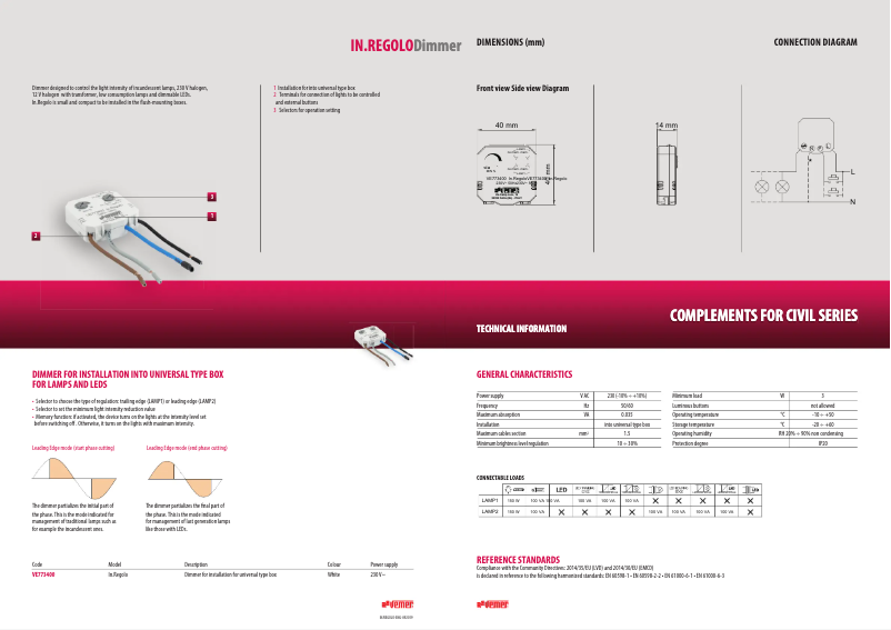 Image de la première page du manuel de l'appareil In.Regolo