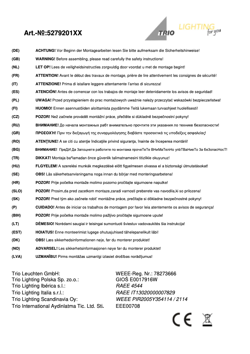 Image de la première page du manuel de l'appareil Amsterdam